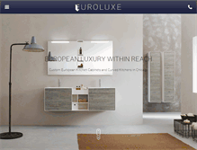 Tablet Screenshot of euroluxeinteriors.com